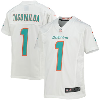 youth nike tua tagovailoa white miami dolphins game jersey_p